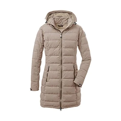Imagen de Killtec Parka funcional para mujer Gw 13 Wmn Qltd Prk con capucha desmontable, Mujer, acolchada 37503 000, Badas de otoño., 44