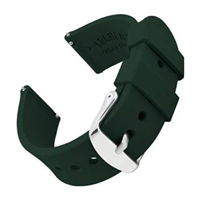 Imagen de Archer Watch Straps Correas Reloj Silicona de Liberación Rápida para Hombre y Mujer (Verde Oscuro, 20mm)
