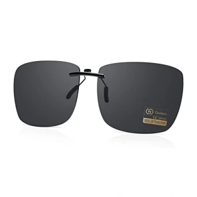 Imagen de Goiteia Clip en gafas de sol polarizadas para anteojos hombres mujeres, ajuste compacto
