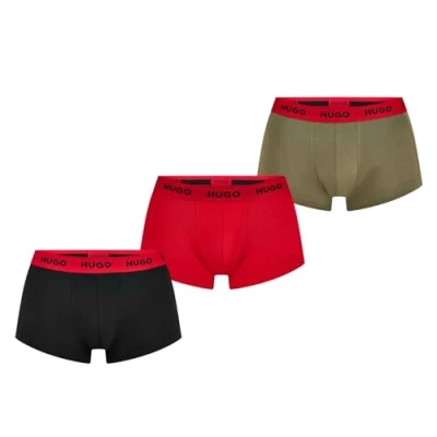 Imagen de HUGO Trunk Triplet 3 PACK Culotte, Hombre, Talla: Small, Medium green