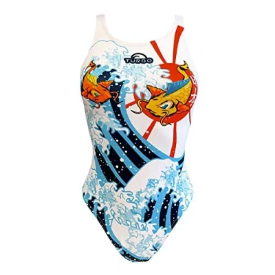 Imagen de TurboTronic Carpa Japon Bragas de Bikini, Multicolor, L para Mujer