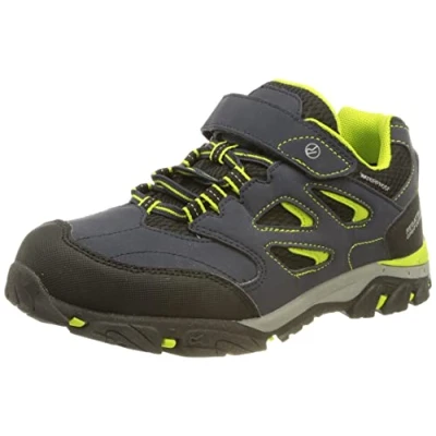Imagen de Regatta Chaussures Techniques De Marche Junior Basses Holcombe V, Zapato para Caminar, Ponche Azul Marino/Lima, 34 EU