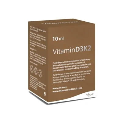 Imagen de Vitae Vitamin D3K2 10ml Complemento alimenticio en forma de gotas Salud ósea Fortalece el Sistema Inmune Cuidado muscular