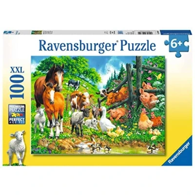 Imagen de Ravensburger Kinderpuzzle Reunión de Animales, Color Gris (10689)