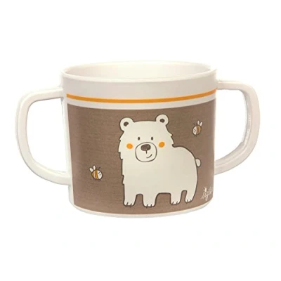 Imagen de Sigikid 25386 Taza infantil Oso HoniBoni Bear rPET recomendada para niños de 2 años sostenible, resistente y duradera
