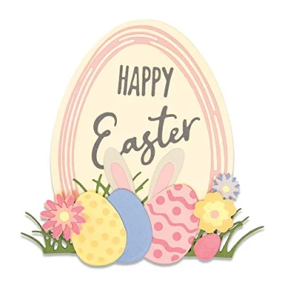 Imagen de Sizzix Set de Troqueles Thinlits 17 pzas 664373 Sentimientos Pascua by Emily Tootle, Multicolor, Talla única
