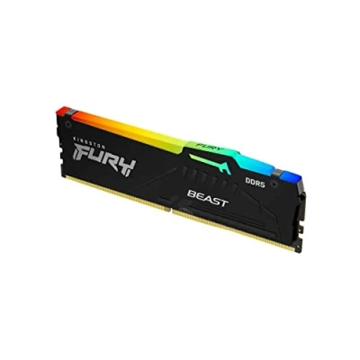 Imagen de Kingston FURY Beast Negro RGB EXPO 8GB 5200MT/s DDR5 CL36 DIMM Memoria gamer para Ordenadores de sobremesa Módulo único KF552C36BBEA 8