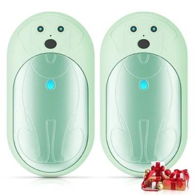 Imagen de Lepwings Calentador de Manos Recargable Portátil 2 Piezas, 6000 mAh Calienta Eléctrico Reutilizable USB con 3 Modos, 20 Horas Calor Duradero, Regalos Invierno para Camping, Esquí Verde