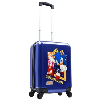 Imagen de SONIC THE HEDGEHOG Maleta Cabina Infantil, de Viaje con Asa, 49 x 33 22 cm, 30 litros, 4 Ruedas
