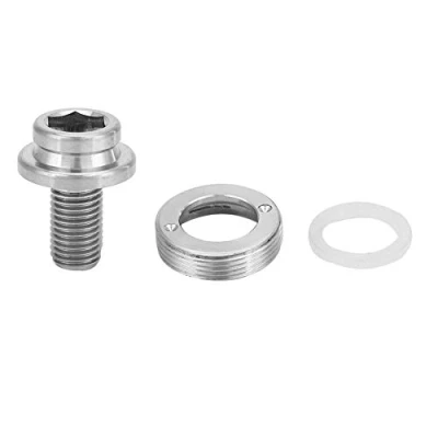 Imagen de Tornillo de Manivela, M8 * 15 mm Perno Manivela icleta Carretera Montaña Aleación Titanio Tornillos Fijación Soporte Inferior Eje Tapa Biela(Titanio)