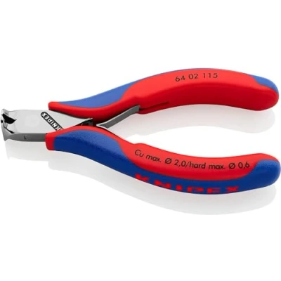 Imagen de Knipex Alicate de corte frontal para electrónica con fundas multicomponentes 120 mm 64 72