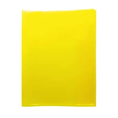 Imagen de HERMA 19623 Cuarto transparente amarillo, 10 unidades, fundas de polipropileno resistente, lavable y extra grueso, juego transparentes para cuadernos escolares, colores