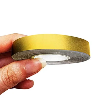 Imagen de 4R Quattroerre.it 10492 Franjas Trim Tiras Adhesivas para Coche, Oro, 10 mm x MT