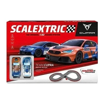 Imagen de Scalextric Circuito Original System Pista de Carreras Completa 2 Coches y mandos 1:32 (Team Cupra Electric Vs. Fuel)