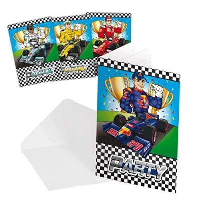 Imagen de Folat Invitaciones y Sobres para Fiestas de cumpleaños niños 8 Piezas