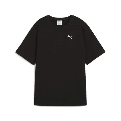 Imagen de Puma Elevated Strukturiertes Camiseta estampada, Mujer, Talla: XL, Black
