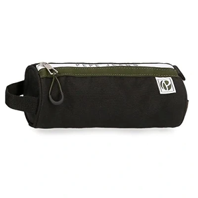 Imagen de Pepe Jeans Luca Estuche Redondo Negro 23x9x9 cms Poliéster