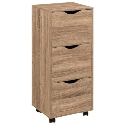 Imagen de 5five Torre de 3 Puertas con Ruedas Efecto Madera