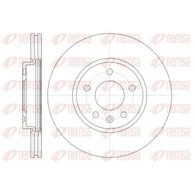 Imagen de REMSA 61314.10 Disco de freno Eje delantero 299,9, 299,9 26 5 ventilado OPEL: Astra J Hatchback, GTC, Zafira C Tourer