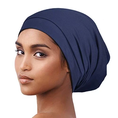 Imagen de Sombrero De Gorrita Tejida A Rayas Slouchy Cómodo Abrigo La Cabeza del Casquillo