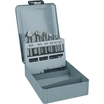 Imagen de Bosch 2 608 597 527 Set de 6 avellanadores cónicos 45; 63 mm / 5 10 6,3; 8,3; 10,4; 12,4; 16,5; 20,5 (pack 6)