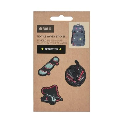 Imagen de LÄSSIG Pegatina Textil autoadhesiva (3 uds.) /Bold Match Textile Sticker Skater
