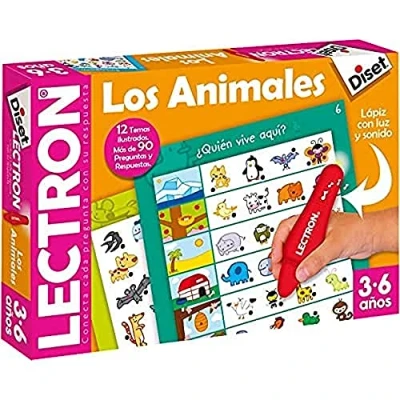 Imagen de Diset Lectron Lápiz Los Animales, Juego educativo para relacionar preguntas y respuestas a partir de 3 años