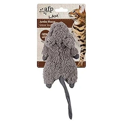 Imagen de ALL FOR PAWS Juguete Lamb Cat En Forma de Ratón, 19 cm
