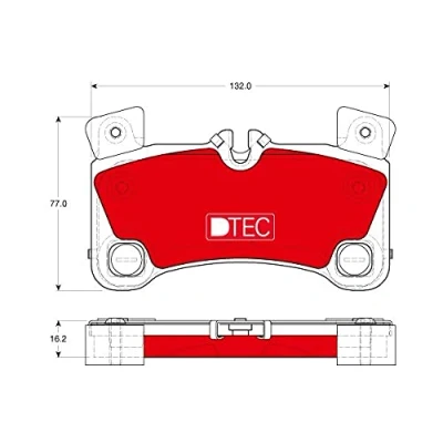 Imagen de TRW DTEC COTEC GDB1775DTE Juego de pastillas freno preparado para indicador desgaste PORSCHE: Cayenne, VOLKSWAGEN: Touareg I, AUDI: Q7