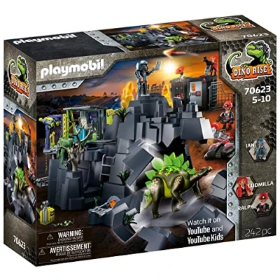 Imagen de PLAYMOBIL Dino Rise 70623 Rock, con Efecto de luz, Sonido y vibración, A Partir 5 años