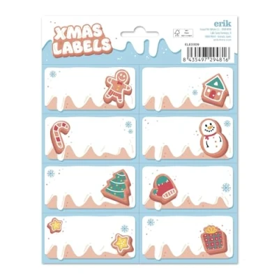 Imagen de Grupo Erik Etiquetas adhesivas navidad regalo / 16 Pegatinas regalos