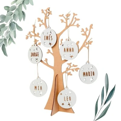 Imagen de WONDEE Árbol de la Vida Personalizado Decorativo [4 Modelos] Regalos Originales para Mujer Personalizados, Regalo Día Madre, Navidad, Cumpleaños Madres, Abuelas y Esposas