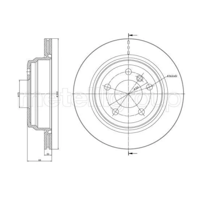 Imagen de Disco de freno METELLI 23 1453C