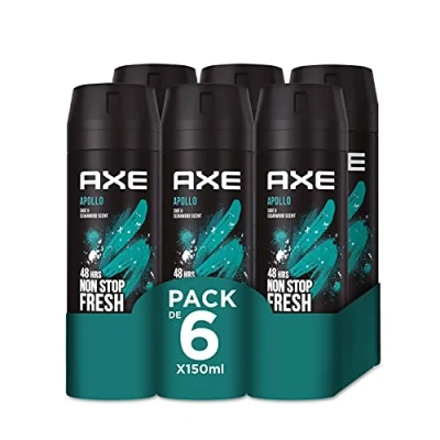 Imagen de Axe Desodorante Bodyspray Apollo 150ml, pack de 6 unidades