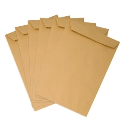 Imagen de Emerson 50 sobres de correo DIN B4 marrón, 250 x 353 mm, 90 g, grandes, sin ventana, solapa recta, autoadhesivos, formato grande, B4, papel