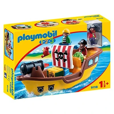 Imagen de PLAYMOBIL 9118 1,2,3 Barco Pirata, A partir de 18 meses