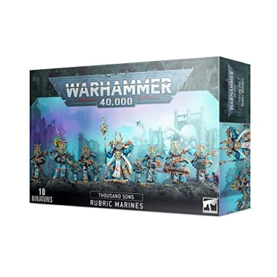 Imagen de Games Workshop Warhammer 40k Thousand Sons Rubric Marines 99120102063 M, Color Negro