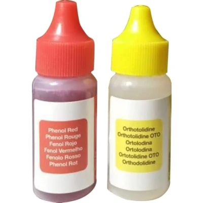 Imagen de Test Kit Analizador De pH y Cloro (Otho/Phenol) 5 Gotas Para Medir Los Valores Del Agua Su Piscina Spa O Hottub (Recambio Analizador)