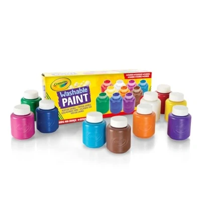Imagen de CRAYOLA 10 Botes de Pintura Lavables, Paquete 59 ml, Edad Recomendada: a partir 3 Años, 54 1205