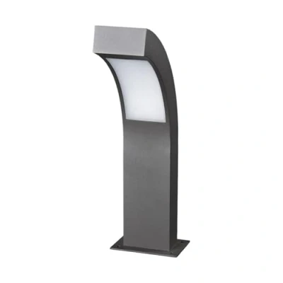 Imagen de LED Lámpara para exterior &#039;Lennik&#039; (Moderno) en Negro hecho de Aluminio (1 llama,) Lucande iluminación senderos, baliza, farola