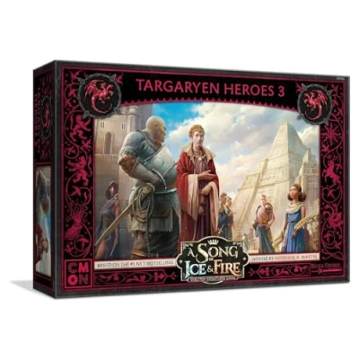 Imagen de juego de miniaturas mesa Canción Hielo y Fuego Targaryen Heroes III Box Set,Juego estrategia para adolescentes adultos,Tiempo promedio 45 a 60 minutos,Hecho por CMON