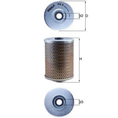 Imagen de MAHLE ORIGINAL HX 5 Filtro Hidráulico de Dirección