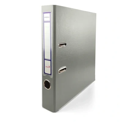 Imagen de Netuno 1x Ekobox Archivadores color gris 2 anillas 5 cm A4 organizador estrecho de cartón para oficina estanterías carpetas escritorio despacho