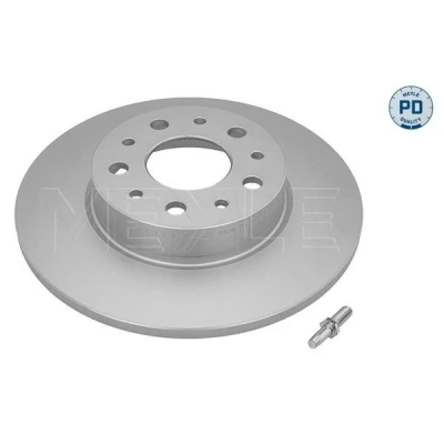 Imagen de MEYLE 215 523 0036/PD Disco de freno Eje trasero 251 10 5 98 macizo revestido láminas zinc con tornillos FIAT: Tipo Familiar, Hatchback