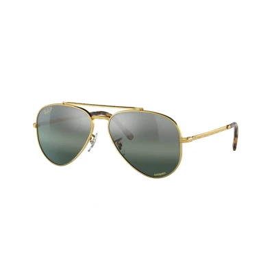 Imagen de Ray Ban 0RB3625 Gafas de Sol, Legend Gold/Polarized Clear Gradient Dark Blue, 58 Unisex