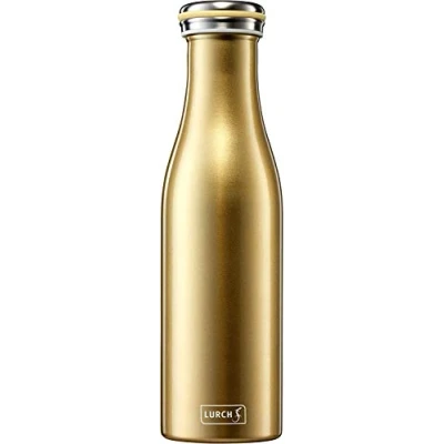 Imagen de Lurch 240853 Termo para Bebidas Calientes y frías de Doble Pared Acero Inoxidable 0,5 l, Color Dorado metálico