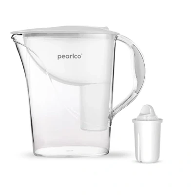 Imagen de PearlCo Standard Classic (blanco) Jarra con filtro de agua 2.4L 1 cartuccia filtrante Universal adatto per Brita