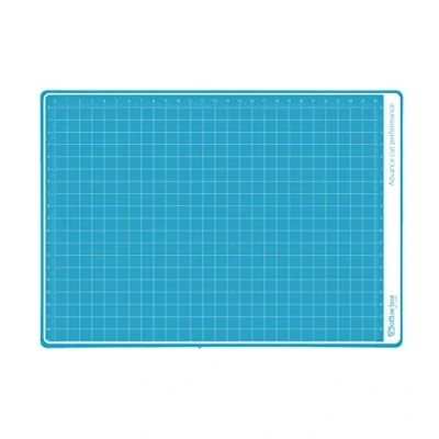 Imagen de Office Box Plancha de Corte Protectora con Grosor 3mm, Auto cicatrizante Cuadrícula y Reglas Impresas, Protector Mesa, Lavable muy Resistente. (Turquesa, A4)