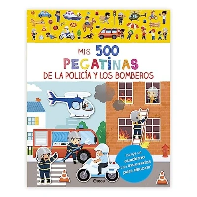 Imagen de Mis 500 pegatinas de la Policía y los Bomberos (Mis primeras pegatinas)