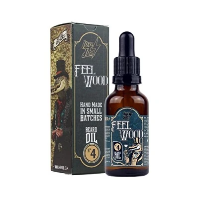Imagen de HEY JOE Beard Oil Nº4 FEEL WOOD 30ml Aceite para barba con ARGÁN, JOJOBA Y MACADAMIA. Aroma a CEDRO ENEBRO